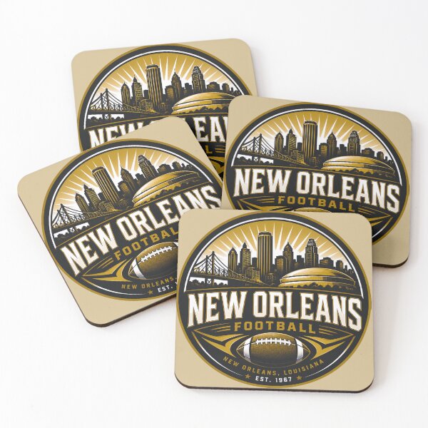 Item preview, New Orleans Football Vintage Skyline Sports Logo Shirt designed and sold by TKOprintdesigns.