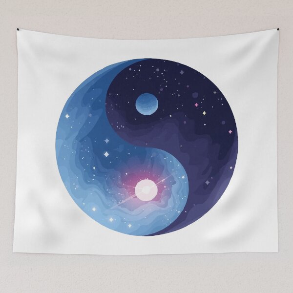 Item preview, Cosmic Yin Yang designed and sold by AbstractAnom.