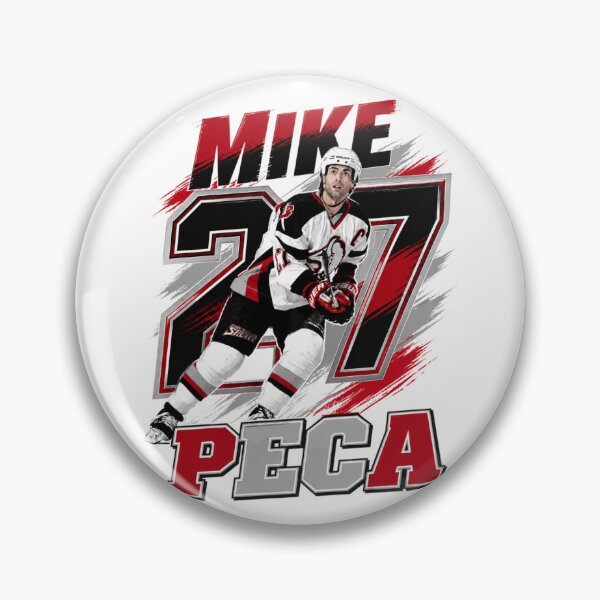 Item preview, Buffalo Ice Captain No. 27 – Retro 90s Black and Red Hockey Art designed and sold by Thogan0416.