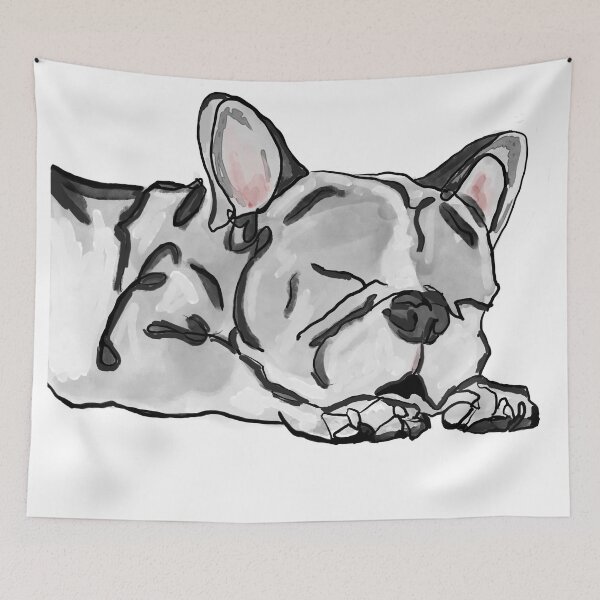 Item preview, Sleeping French Bulldog  designed and sold by BlueCava.