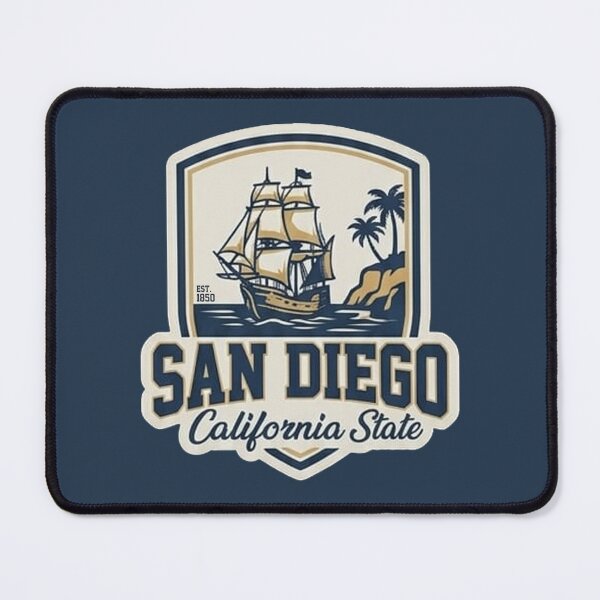Item preview, San Diego California State - Vintage Coastal Ship Crest designed and sold by The True American.