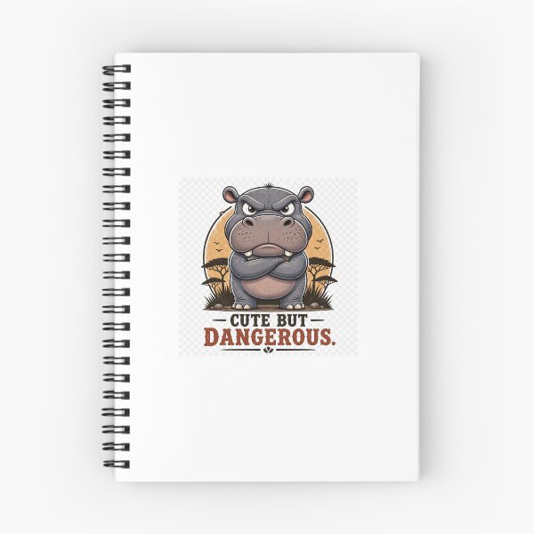 Item preview, Hippo Fun Fact Safari Wildlife Design designed and sold by Mugged & Inspired.