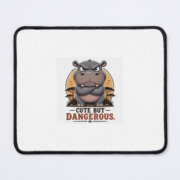 Item preview, Hippo Fun Fact Safari Wildlife Design designed and sold by Mugged & Inspired.