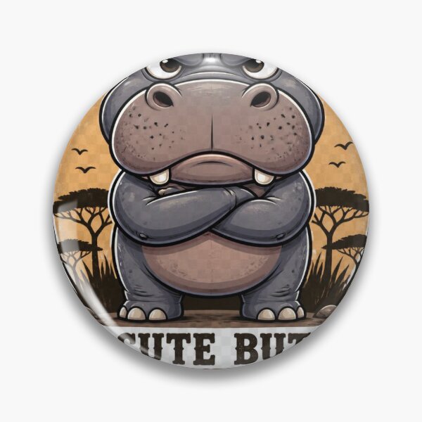 Item preview, Hippo Fun Fact Safari Wildlife Design designed and sold by Mugged & Inspired.