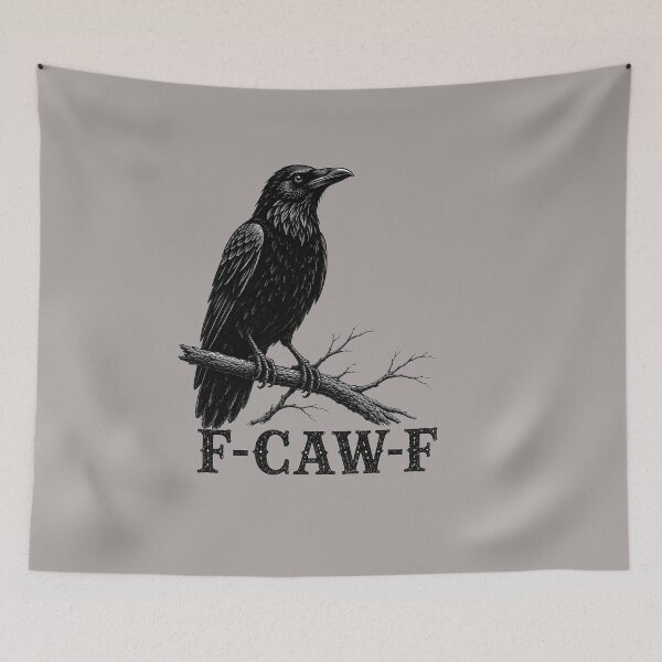 Item preview, F CAW F Raven  designed and sold by Chicken Dinner Studio.
