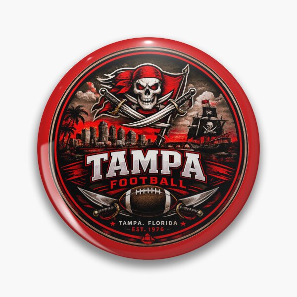 Item preview, Tampa Football Pirate Theme Sports Logo Shirt designed and sold by TKOprintdesigns.