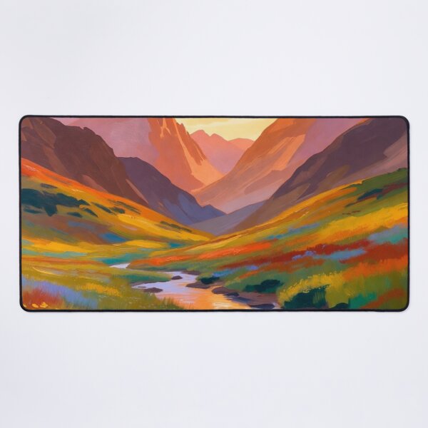 Item preview, Mountain landscape art painting designed and sold by Nexus Space.