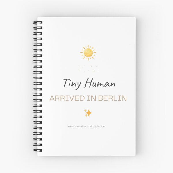 Item preview, Tiny Human Arrived in Berlin – Cute Baby Announcement Design designed and sold by gluxdesing.
