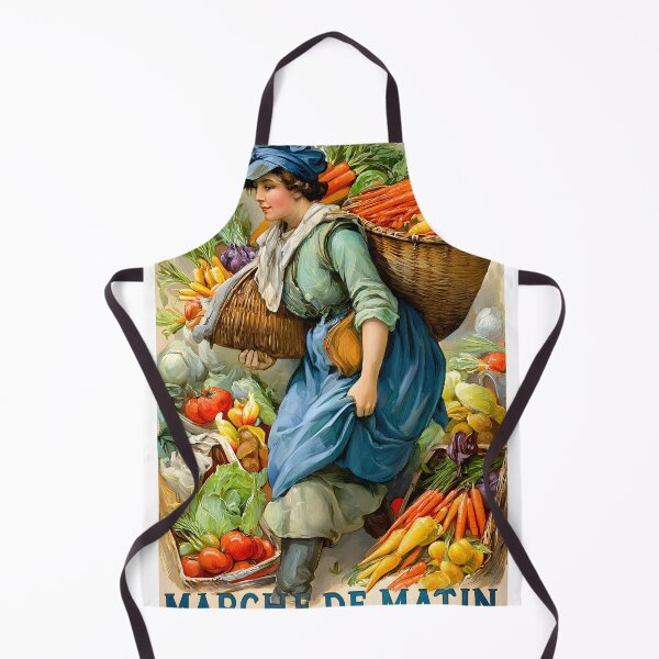 Item preview, Morning Market Scene with Fresh Produce and Woman designed and sold by Artessie.