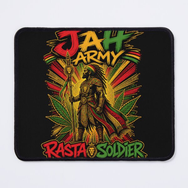 Item preview, JAH ARMY RASTA SOLDIER designed and sold by SavvyEarth.