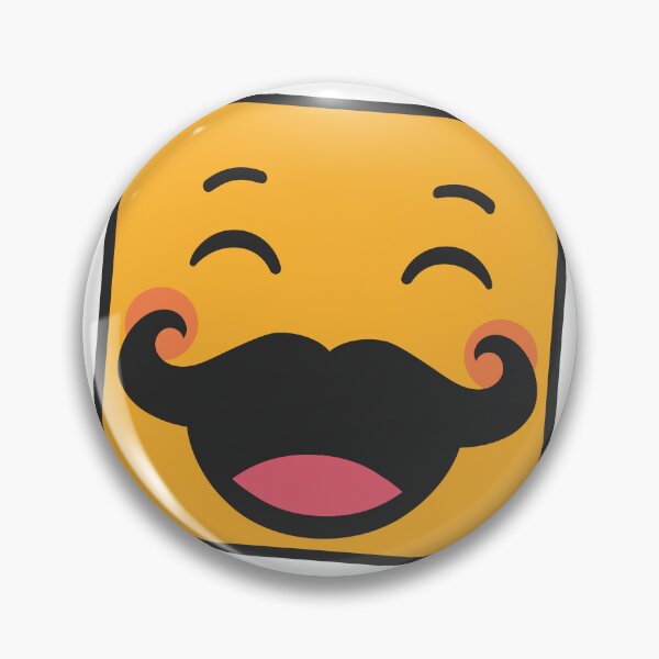 Item preview, Joyful Mustache Character designed and sold by ImStickerHappy.
