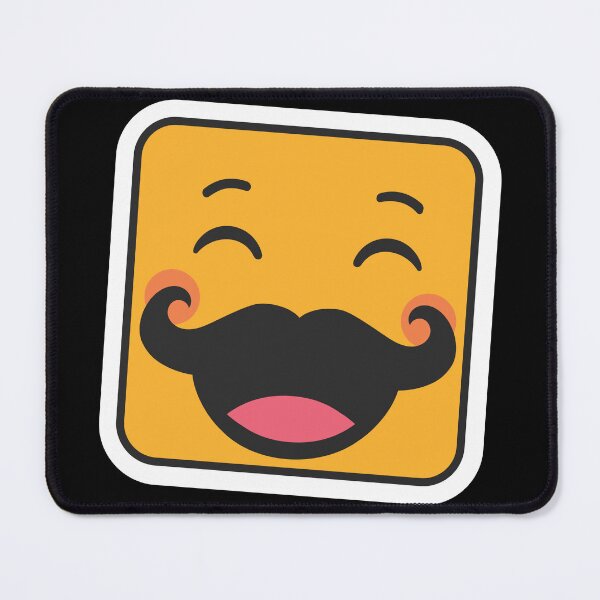 Item preview, Joyful Mustache Character designed and sold by ImStickerHappy.
