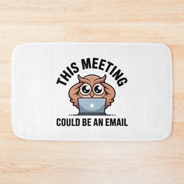 Item preview, Funny Office Humor Owl This Meeting Could Be An Email Sticker designed and sold by Mr-wow.