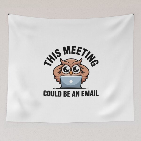 Item preview, Funny Office Humor Owl This Meeting Could Be An Email Sticker designed and sold by Mr-wow.