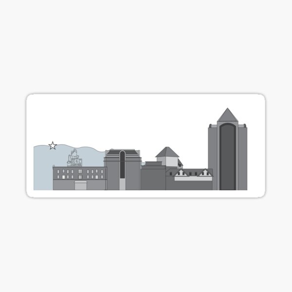 Roanoke City Skyline Sticker
