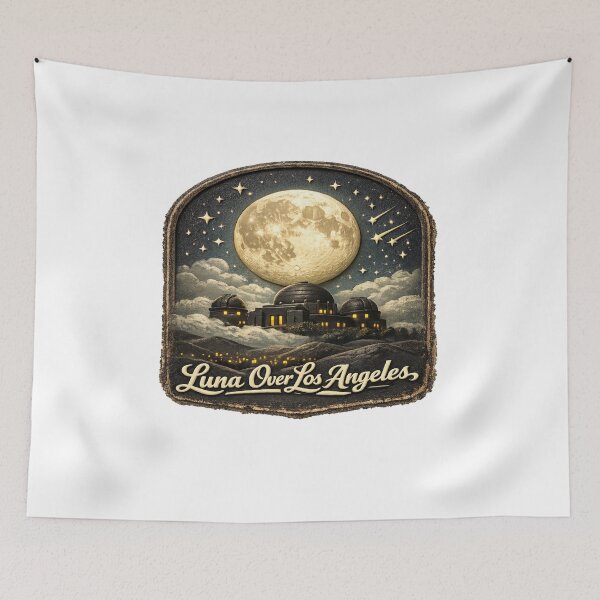 Item preview, Luna Over Los Angeles Night Sky designed and sold by Dresut.