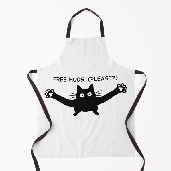 Item preview, Black and white funny cat. Cat hugs designed and sold by Millena art.
