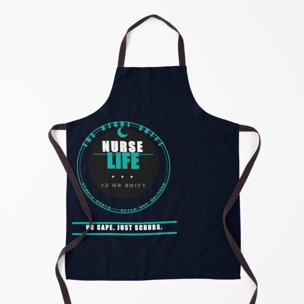 Item preview, Night Shift Nurse Life Bold Teal Circle Badge No Cape Just Scrubs Tee designed and sold by Mega-Shopping.