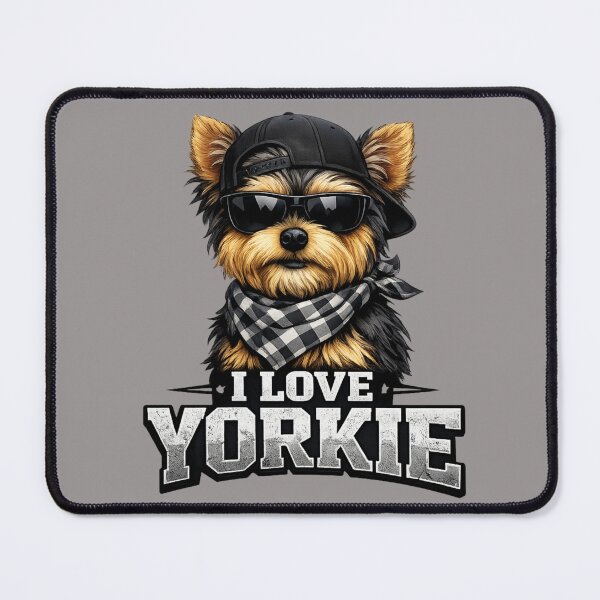 Item preview, I Love Yorkie – Cool Dog Dad designed and sold by Yorkie Magic Studio .