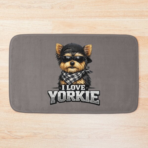 Item preview,  I Love Yorkie – Cool Dog Dad  designed and sold by Yorkie Magic Studio .