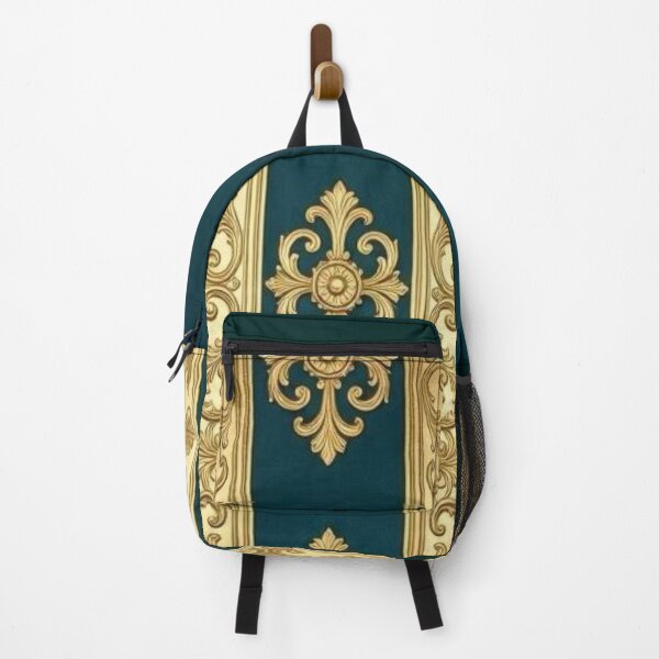 Item preview, Dark Teal & Antique Gold Striped Baroque designed and sold by DesignsByPrnces.