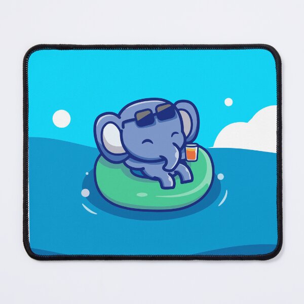 Item preview, Cute Elephant Chilling in Pool Float Tropical Summer designed and sold by ZhenKang   Xiong.