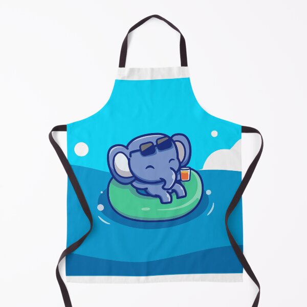 Item preview, Cute Elephant Chilling in Pool Float Tropical Summer designed and sold by ZhenKang Xiong.
