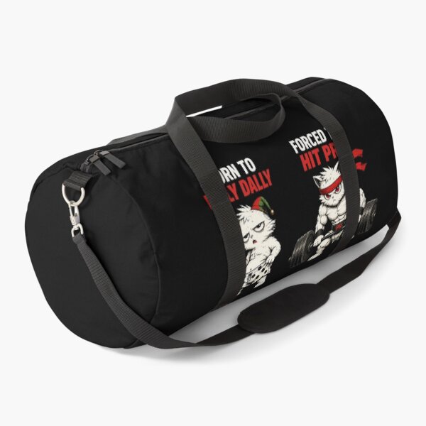 Item preview, Born To Dilly Dally Forced To Hit PRs Gym Cat Shirt designed and sold by VibeOffline Studio.