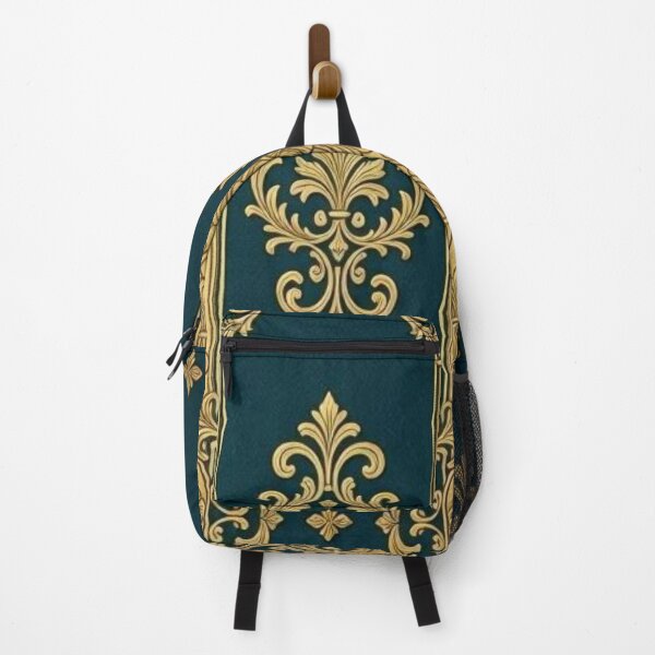 Item preview, Dark Teal & Gold Striped Baroque designed and sold by DesignsByPrnces.
