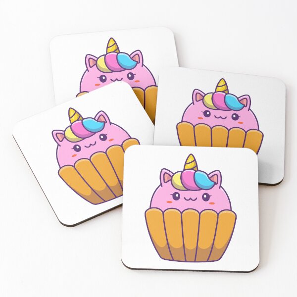 Item preview, Kawaii Unicorn Cat Cupcake Pastry Fantasy Dessert designed and sold by ZhenKang   Xiong.
