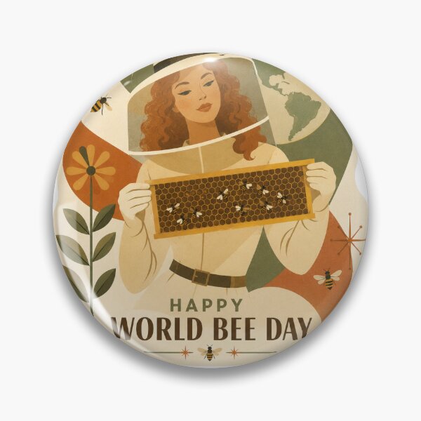 Item preview, Happy World Bee Day designed and sold by Urbantheseus.
