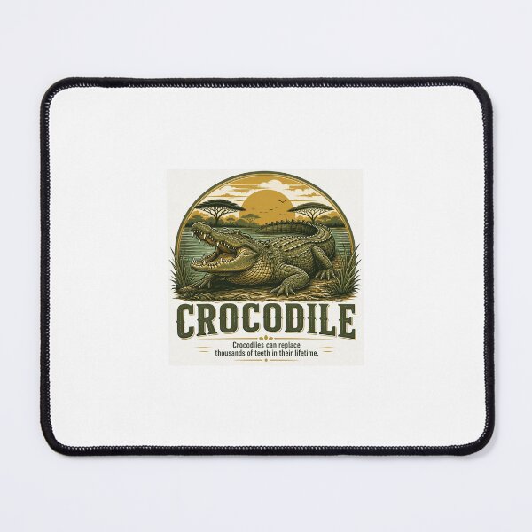 Item preview, Crocodile Fun Fact Safari Graphic designed and sold by Mugged & Inspired.