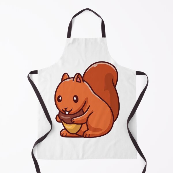 Item preview, Cute Autumn Squirrel Holding Acorn Nut Illustration designed and sold by ZhenKang Xiong.