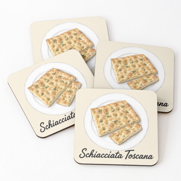 Item preview, Schiacciata Toscana – Tuscan Cuisine Illustration designed and sold by JOANNASKAH.