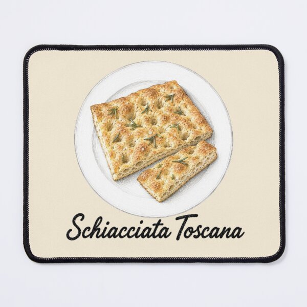 Item preview, Schiacciata Toscana – Tuscan Cuisine Illustration designed and sold by JOANNASKAH.