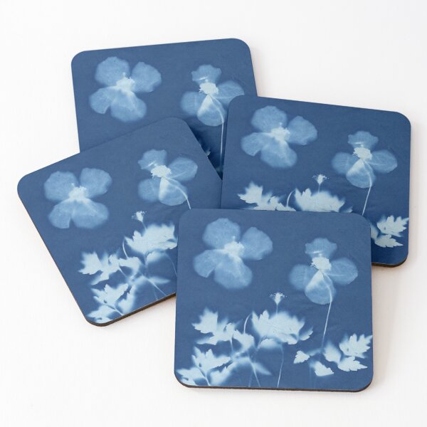 Item preview, Dry Cyanotype Welsh Poppies designed and sold by LymphomaLass.