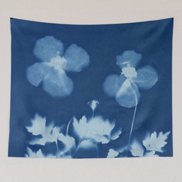 Item preview, Dry Cyanotype Welsh Poppies designed and sold by LymphomaLass.