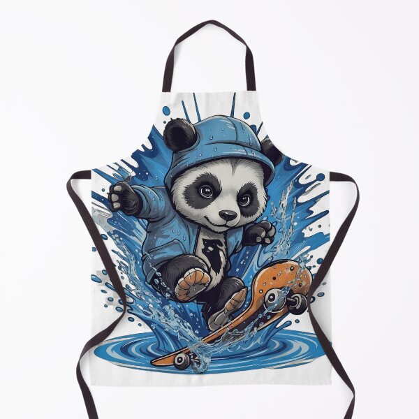 Item preview, Cute Panda Skateboard Splash Art | Kawaii Panda Skater Cartoon Design designed and sold by joyorashop.