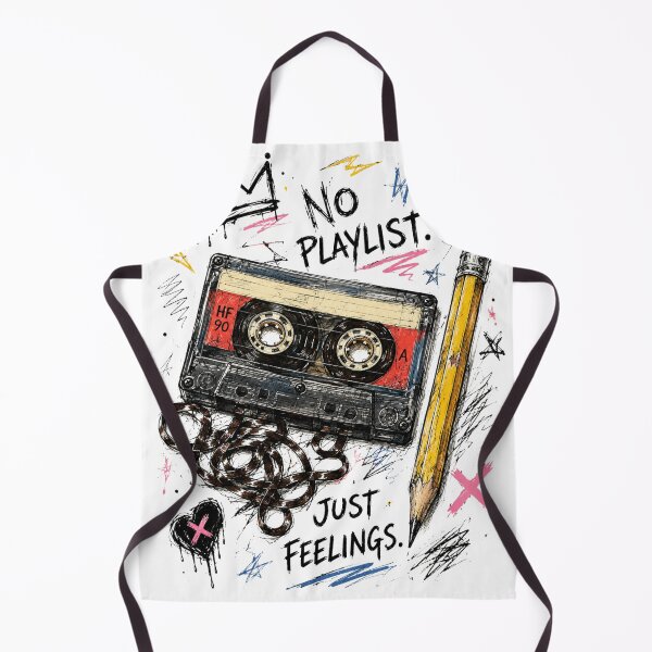 Item preview, No Playlist, Just Feelings Retro Cassette designed and sold by Rightstudio1.