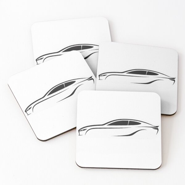Item preview, Minimalist Sports Car Silhouette Line Art designed and sold by AuraAuto.