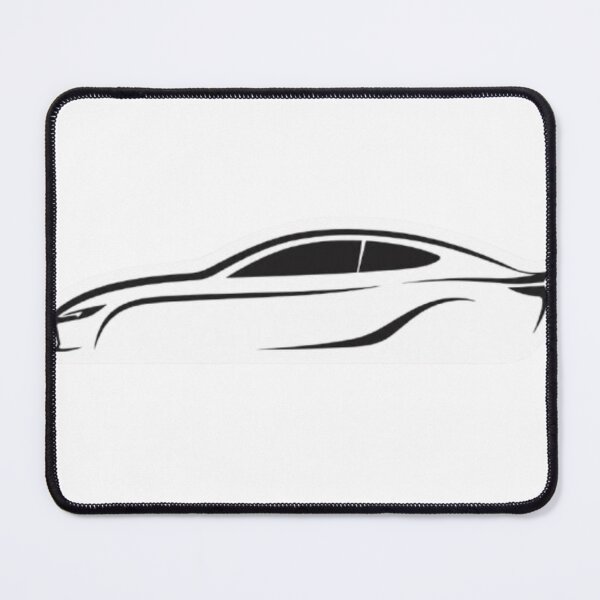 Item preview, Minimalist Sports Car Silhouette Line Art designed and sold by AuraAuto.