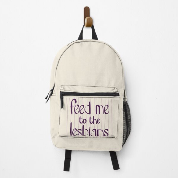 Item preview, Funny Sapphic FEED ME TO THE LESBIANS Purple designed and sold by TackyTime.