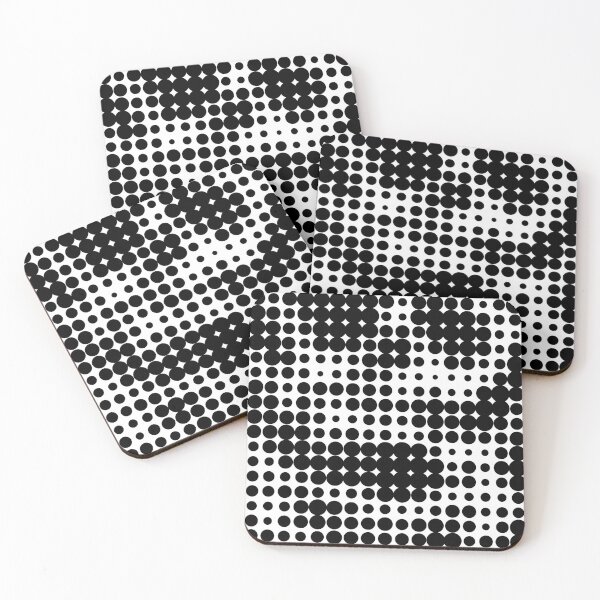 Item preview, Dots dots sixties design pattern grid illusion 2 designed and sold by Luzi Illustrella.