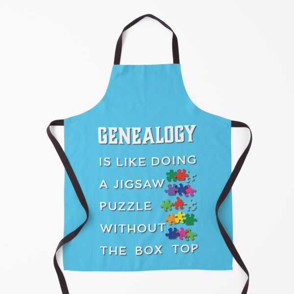 Item preview, Genealogy Is Like Doing A Jigsaw Puzzle Without The Box Top - Blue Background - Family History designed and sold by DPattonPD.
