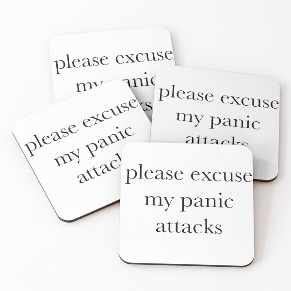 Item preview, Please Excuse My Panic Disorder// Dark Humor Joke // Panic Attacks designed and sold by Sunny-Side-Up-.