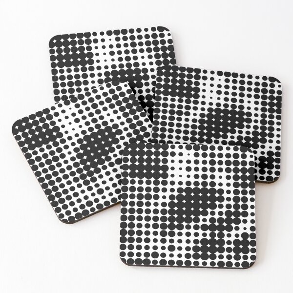 Item preview, Dots dots sixties design pattern grid illusion 1 designed and sold by Luzi Illustrella.