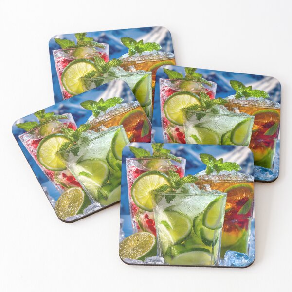 Item preview, Refreshing Drinks with Mint and Citrus on Ice designed and sold by Artessie.