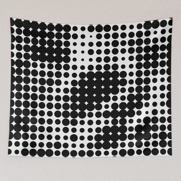 Item preview, Dots dots sixties design pattern grid illusion 1 designed and sold by Luzi Illustrella.