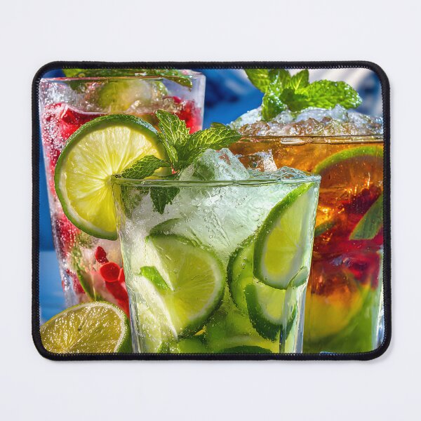 Item preview, Refreshing Drinks with Mint and Citrus on Ice designed and sold by Artessie.