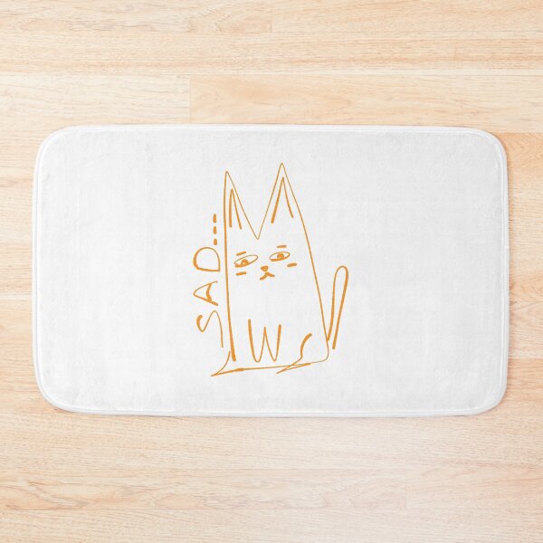 Item preview, Sad Cat Minimal Doodle Art designed and sold by NayaChu.